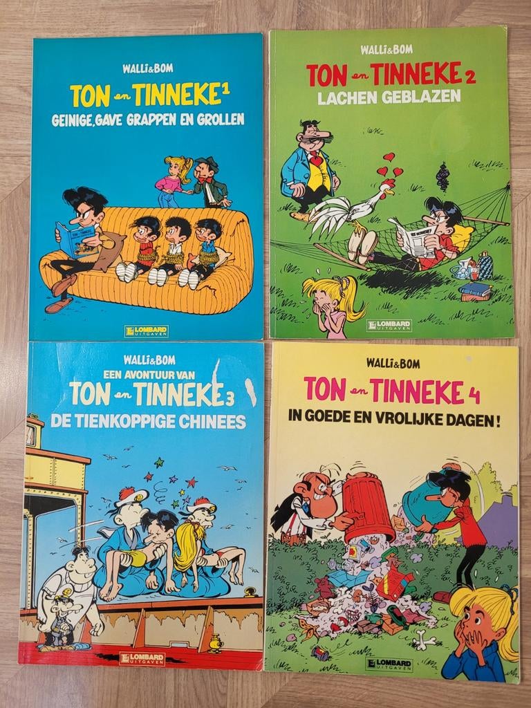Walli & Bom Ton en Tinneke stripboeken 1, 2, 3, 4, Boeken, Stripboeken, Meerdere stripboeken, Ophalen of Verzenden, Gelezen