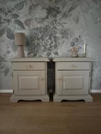 Set van 2 nachtkastjes beige goud, Huis en Inrichting, Slaapkamer | Nachtkastjes, Ophalen, Gebruikt, Minder dan 45 cm, 55 tot 70 cm