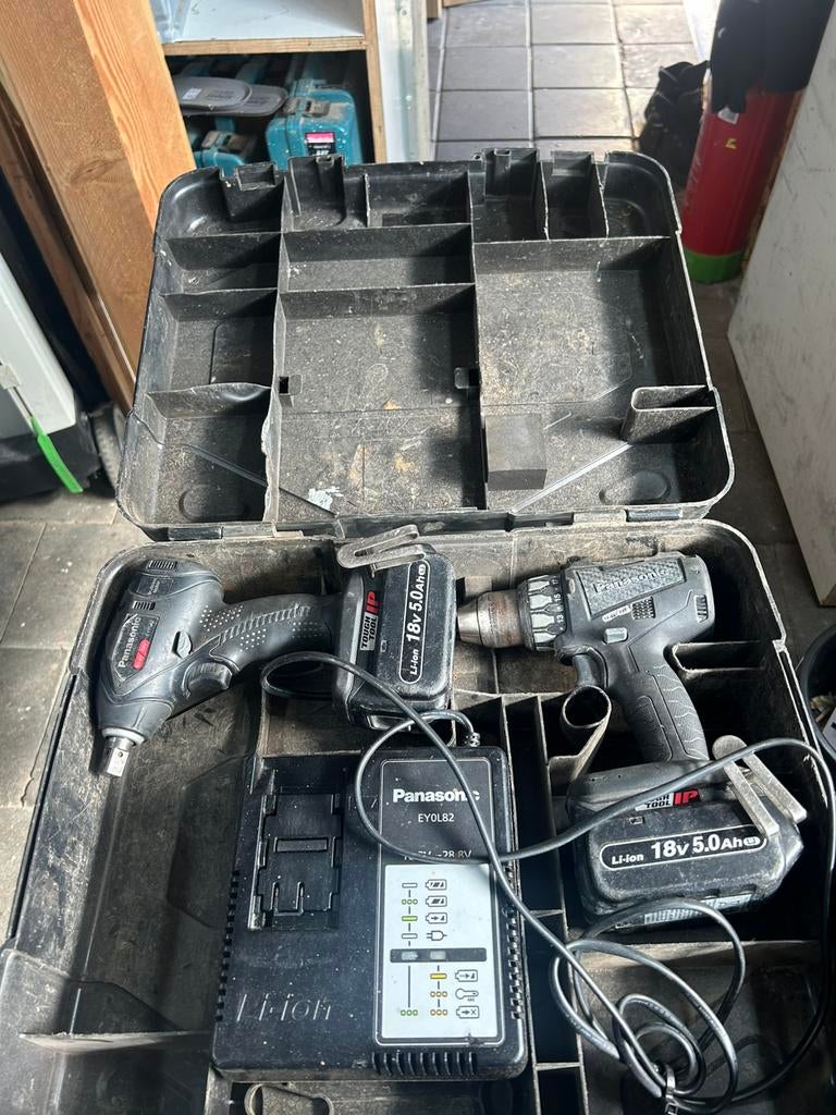Leuke Panasonic set, Ophalen of Verzenden, Zo goed als nieuw, Boormachine