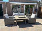 Tuinset Beach 7 Wicker met comfortabele kussens, Tuin en Terras, Ophalen, 5 zitplaatsen, Zo goed als nieuw, Wicker