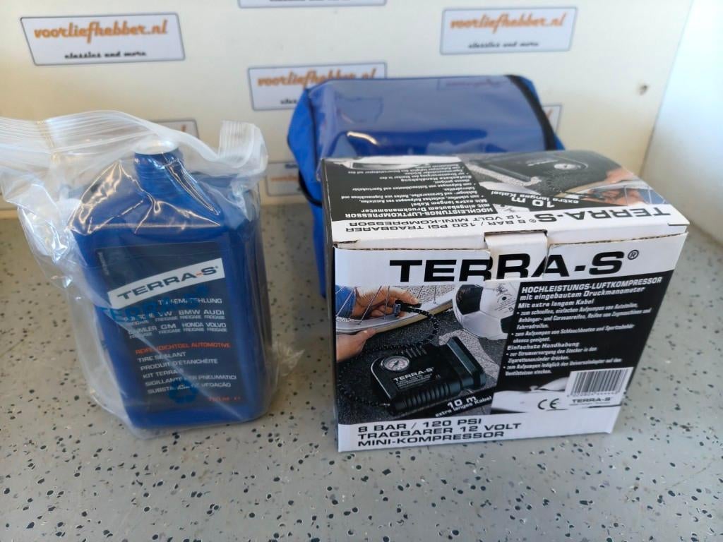 Terra-S autobanden compressor set 12Volt, Terra-S, Nieuw, Ophalen of Verzenden