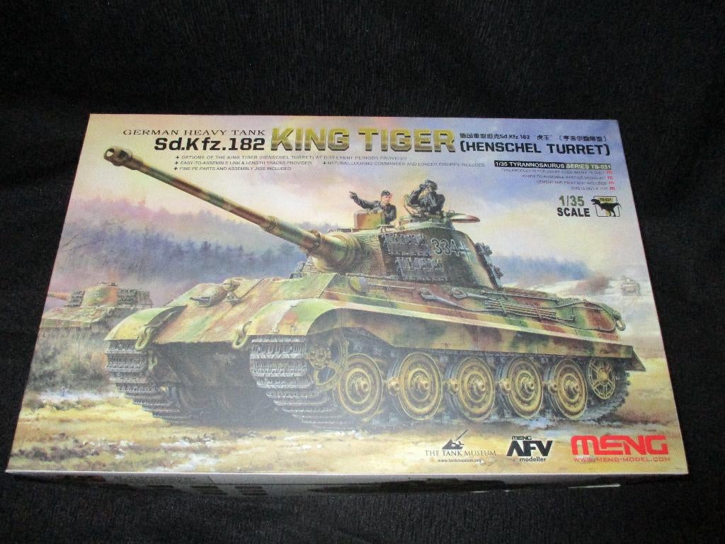 H-288,MENG 1-35,NO,TS-031,German Heavy Tank Sd.Kfz.182 King, Overige merken, 1:32 tot 1:50, Overige typen, Nieuw