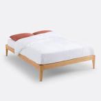 La Redoute Bed Frame in Oak/Ash, 160cm, Ophalen, Beige, Tweepersoons, Zo goed als nieuw