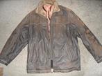 In redelijke staat: heren winterjack, leatherlook, maat 56, Ophalen of Verzenden, Gedragen, Maat 56/58 (XL), Bruin