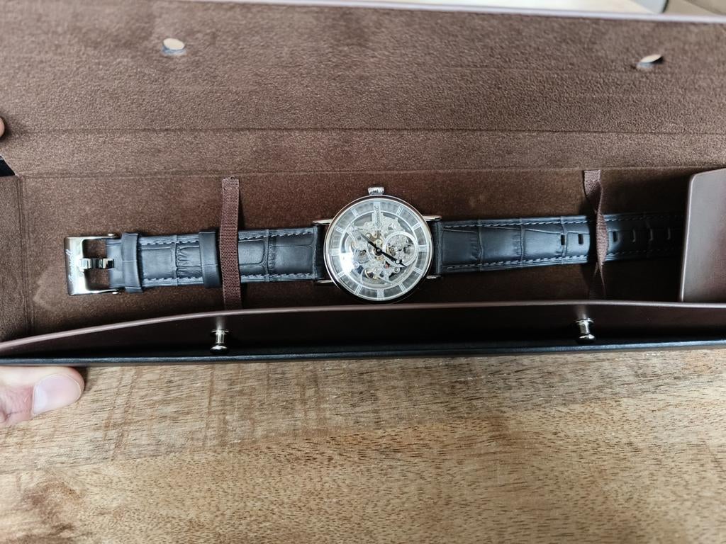 Ingersoll Skeleton Horloge - Automatisch Uurwerk, Overige merken, Leer, Staal, Polshorloge