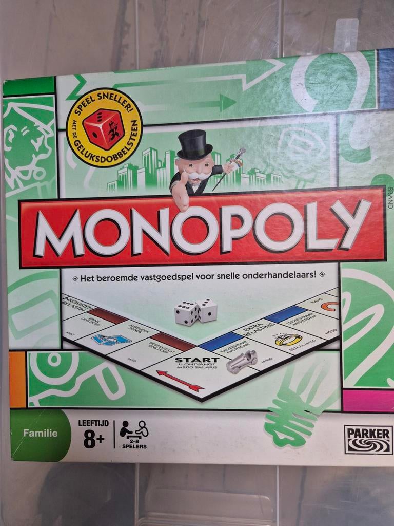 Monopoly - Het beroemde vastgoedspel, Hobby en Vrije tijd, Gezelschapsspellen | Bordspellen, Vijf spelers of meer, Ophalen of Verzenden