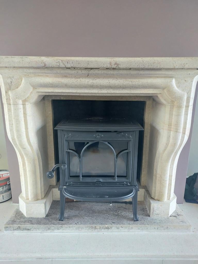 Schouw zandsteen klassiek, Ophalen, Gebruikt, Vrijstaande haard, Overige soorten