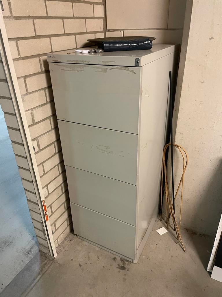 Kantoorkast metaal archiefkast Kante-Line met 4 laden, Huis en Inrichting, Kasten | Ladekasten, Ophalen, Gebruikt