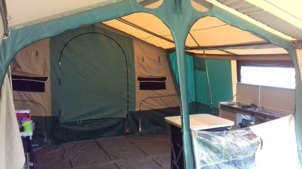 Trigano Chantilly GL met lattenbodems, Ophalen, Trigano, Meerkleurig, Aanwezig