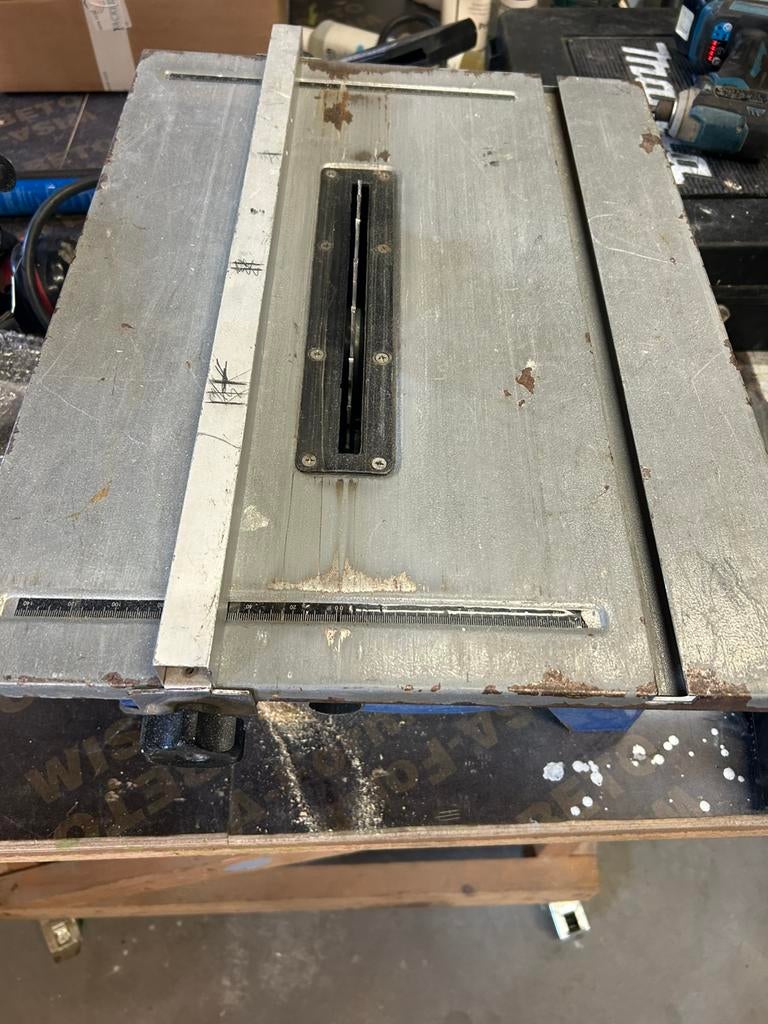 Scheppach HS80 tafelcirkelzaag, Doe-het-zelf en Verbouw, Gereedschap | Zaagmachines, Ophalen, Cirkelzaag, 70 mm of meer, Zo goed als nieuw