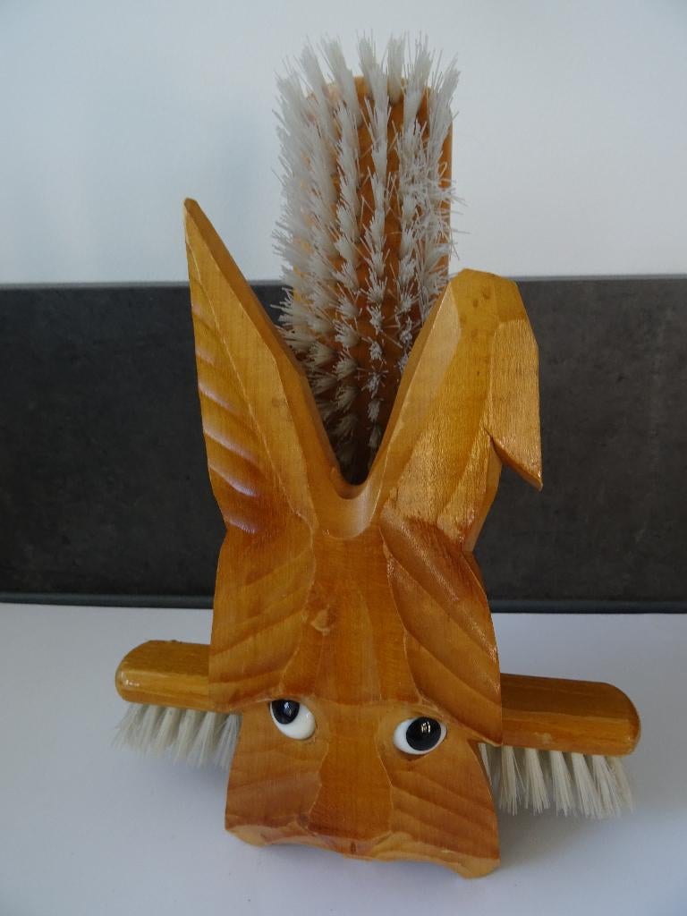 Houten Westhighland White Terrier hond borstel hout, Ophalen of Verzenden, Huis en Inrichting