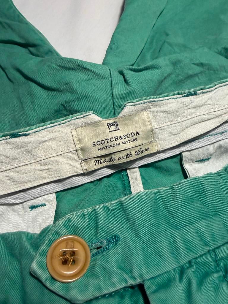 Scotch & Soda short maat 33, Kleding | Heren, Broeken en Pantalons, Ophalen of Verzenden, Gedragen, Overige maten, Groen
