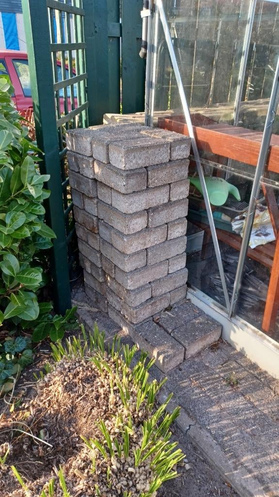 straatklinkers l20 x b10 x h8, Tuin en Terras, Tegels en Klinkers, Ophalen, Gebruikt, Klinkers, 5 tot 10 m²