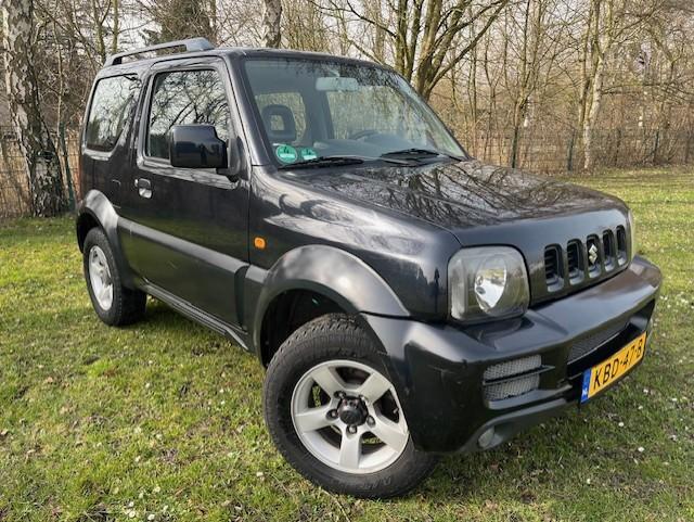 Suzuki Jimny 1.3 JLX AIRCO/4XWD/!/ALLE BOEKJES/155DKM/NETTE, Auto's, Suzuki, Euro 5, Gebruikt, 4 stoelen, Zwart