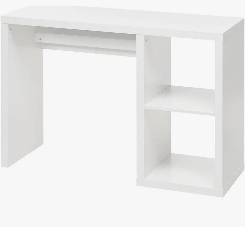 Kallax Wit bureau met opbergruimte - IKEA, Opbergruimte, Gebruikt, Spaanplaat of MDF, Ophalen of Verzenden