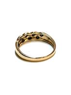 14k gouden ring met diamanten, -, -, Ophalen of Verzenden, Dame