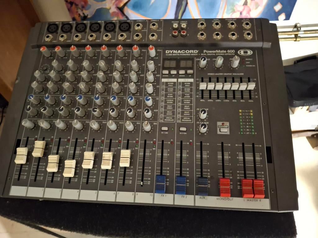 Dynacord powermate 600 plus dynacord 400 watt speakers, Ophalen of Verzenden, 10 tot 20 kanalen