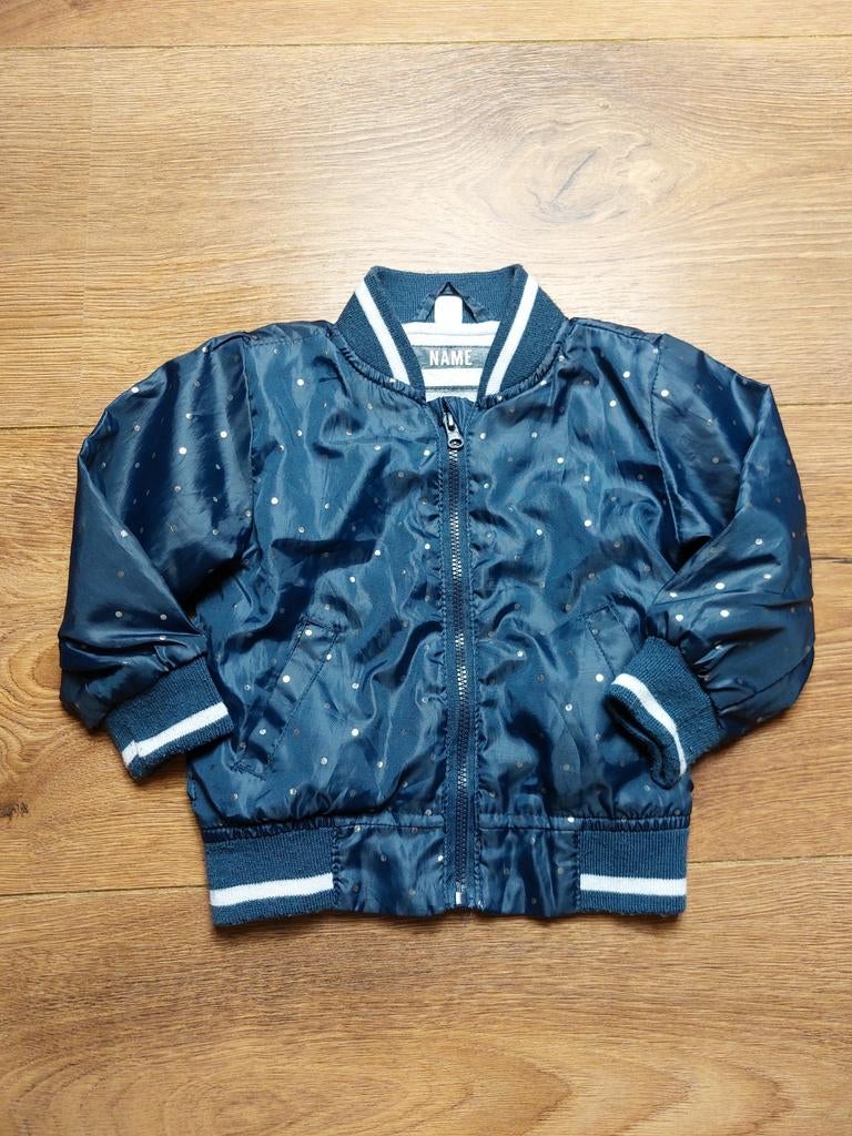 Leuke donkerblauwe zomerjas maat 80 z.g.a.n., Ophalen of Verzenden, Zo goed als nieuw, Meisje, Jas