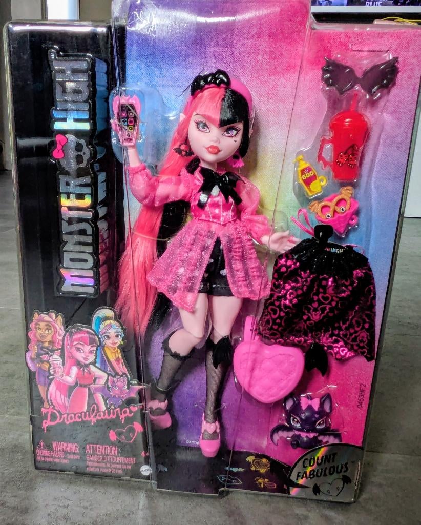 Monster High pop Draculaura, Kinderen en Baby's, Speelgoed | Poppen, Ophalen of Verzenden, Nieuw, Overige typen