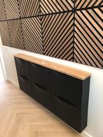 Plank voor op 3 Trones schoenenkasten Ikea gerecycled teak, Huis en Inrichting, Kasten | Schoenenkasten, Ophalen of Verzenden