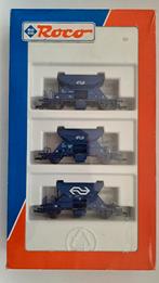 3 stuks grindwagens  Roco 44037, Hobby en Vrije tijd, Gelijkstroom, Wagon, Ophalen of Verzenden, Zo goed als nieuw