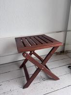 2 inklapbare houten nachtkastjes, Huis en Inrichting, Ophalen, Gebruikt, Hout