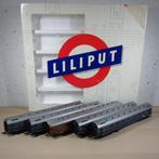 Liliput 844: vijfdelige set sneltreinrijtuigen DN tp. III, Wisselstroom, Ophalen of Verzenden, Liliput, Gebruikt