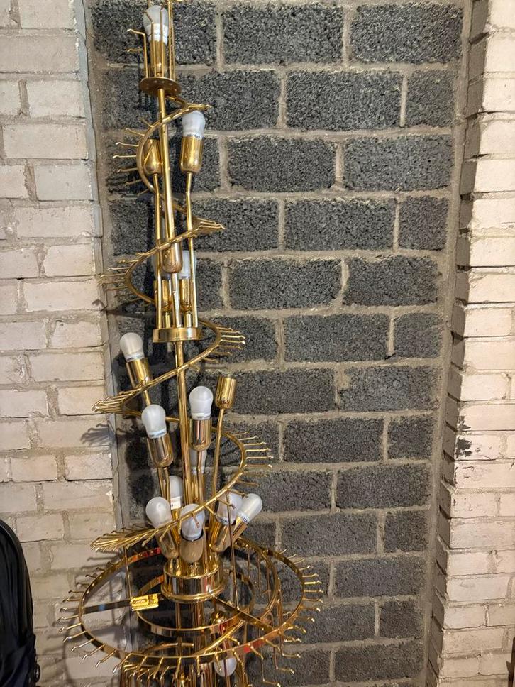 Exclusieve kroonluchter met pegels, Huis en Inrichting, Lampen | Vloerlampen, Gebruikt, 200 cm of meer, Overige materialen, Ophalen