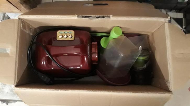 Matstone geavanceerde slowjuicer Bordeauxrood 200Watt, Witgoed en Apparatuur, Juicers, Gebruikt, Slowjuicer, Elektrisch, Ophalen of Verzenden