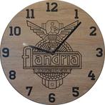 Themaklok met een Flandria brommer logo, Ophalen of Verzenden, Nieuw, Wandklok