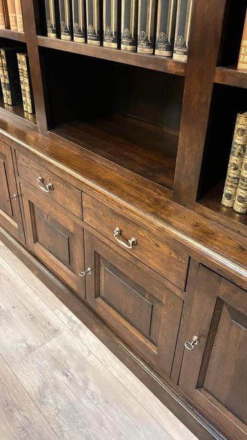 Boekenkast met Ladder eikenhout - afbeelding 7