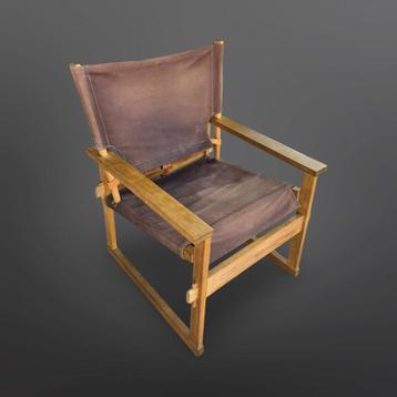 Mid century safari chair Poul Hundevad Vamdrup Denemarken beschikbaar voor biedingen
