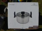 Prijswinnend design, Carl Schmidt Sohn hoge casserole pan, Kookpan of Snelkookpan, Nieuw, Ophalen of Verzenden, Rvs