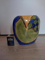 Keramische vaas blauw groen goud, Huis en Inrichting, Woonaccessoires | Vazen, Overige materialen, Blauw, Ophalen of Verzenden