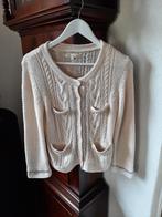 Stroke beige kabelvest met zilveren ketting. M, Maat 38/40 (M), Beige, Ophalen of Verzenden, Zo goed als nieuw