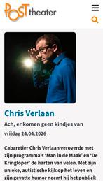 2 ticket voor chris verlaan in posttheater arnhem, Twee personen