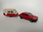 model Fiat Ritmo Abarth 5-deurs met caravan Majorette 1/50, Ophalen of Verzenden, Gebruikt, Auto, Majorette