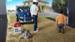 Fiat 500 topolino Diorama Petanque 1:43 Route Bleue Rn7 Pol, Overige merken, France, Info@altayacollections.fr, Auto