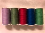 5 klosjes naainachine garen poyester 200 mt p klos, Hobby en Vrije tijd, Naaien en Fournituren, Ophalen of Verzenden, Nieuw, Garen of Naald(en)