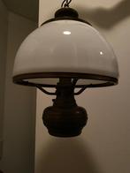 Klassieke Hanglamp model petroleum, Ophalen, Gebruikt, Klassiek, Glas