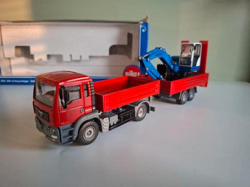 Siku 3920 MAN Baggerwagen, Hobby en Vrije tijd, Modelauto's | 1:50, Zo goed als nieuw, Bus of Vrachtwagen, SIKU, Ophalen of Verzenden