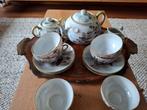 Chinees theeservies, 6 kopjes, theepot, melkkan en suikerpot, Antiek en Kunst, Antiek | Servies compleet, Ophalen