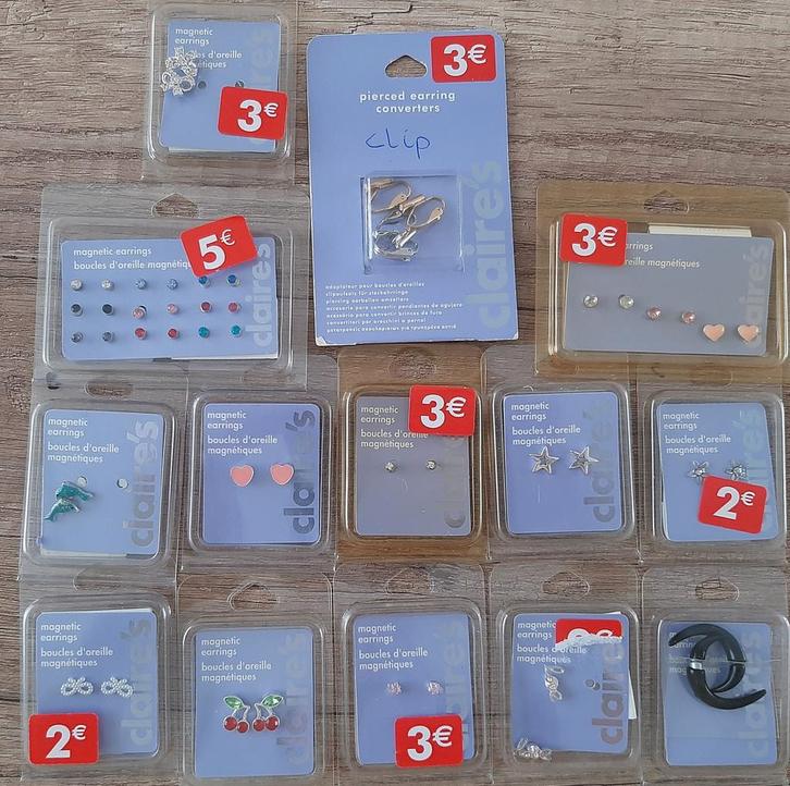 14 Verpakkingen Oorbellen ( Magnetisch ) Ophalen In Gemert, Sieraden, Tassen en Uiterlijk, Oorbellen, Nieuw, Overige materialen