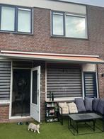 4,5, Tuin en Terras, Zonneschermen, Gebruikt, 450 cm of meer, Ophalen of Verzenden, Knikarmscherm