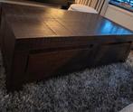 Stoere, robuuste salontafel met handige lades, Ophalen, Gebruikt, 100 tot 150 cm, 50 tot 100 cm
