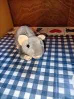 Grijze muis / rat knuffeltje 18 cm gemeten zonder staart, Kinderen en Baby's, Speelgoed | Knuffels en Pluche, Ophalen of Verzenden