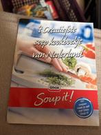 Unox Soup it! Soep Kookboekje, Boeken, Voorgerechten en Soepen, Ophalen of Verzenden, Zo goed als nieuw, Gezond koken