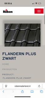 100 stuks dakpannen ongebruikt, Doe-het-zelf en Verbouw, Dakpannen en Dakbedekking, 10 tot 15 m², Steen of Klei, Zwart, Nieuw