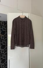 NIEUW blouse met kleine bruine print donkere ondergrond; XXL, Overige kleuren, Blouse of Tuniek, Nieuw, Ophalen of Verzenden