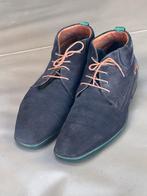 Floris van Bommel suède herenschoenen donker blauw mt. 44, Ophalen of Verzenden, Zo goed als nieuw, Blauw